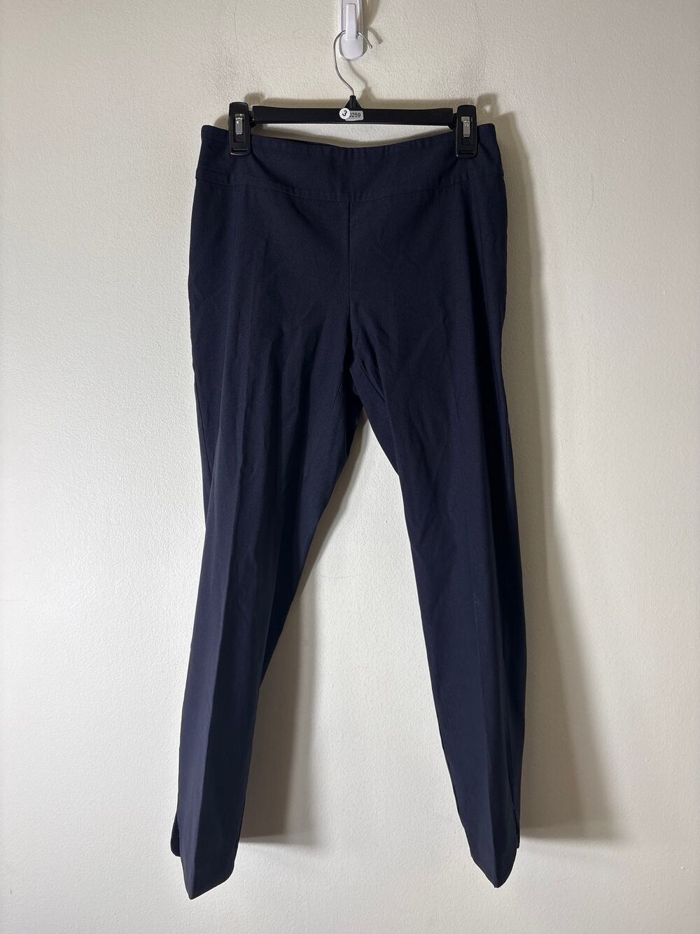 Up! Navy Pull On Straight Leg Ankle Pants Sz 2